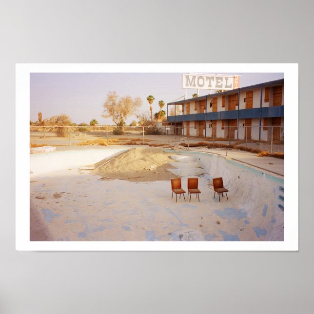 Pôster Férias: Relaxe o Vamos na Piscina! (Frente)