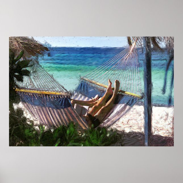 Pôster Férias tropicais (Frente)