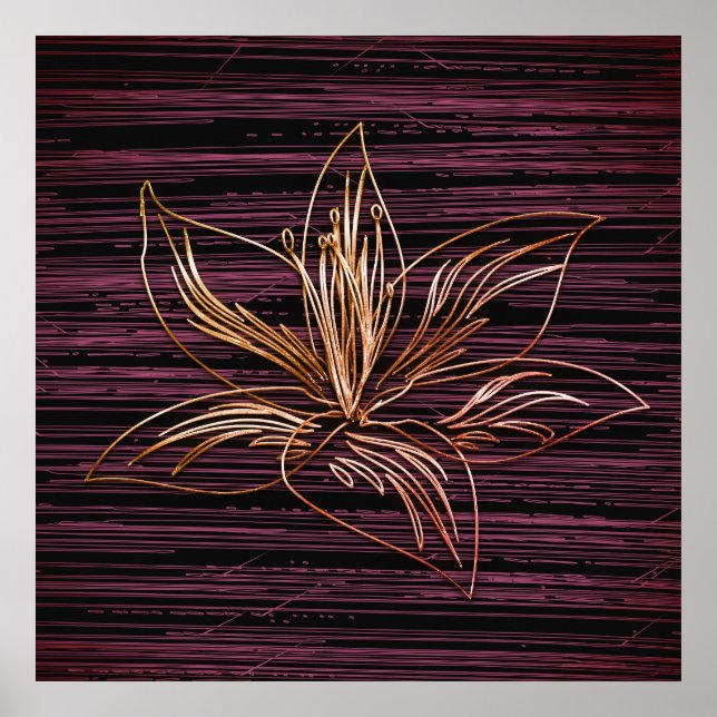 Poster Férias Vibração Dourada (Frente)