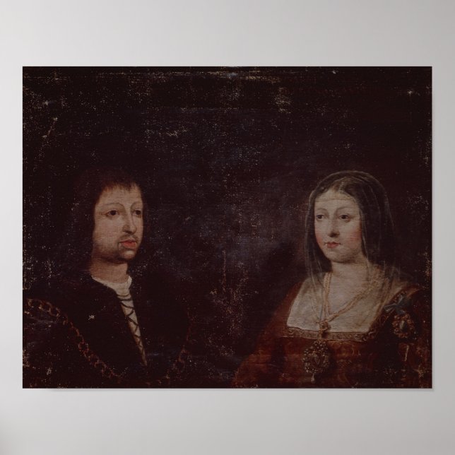 Pôster Fernando II de Aragão e Isabella I de Castela (Frente)