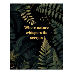 Pôster Ferns Encantados: Inspirados Na Natureza