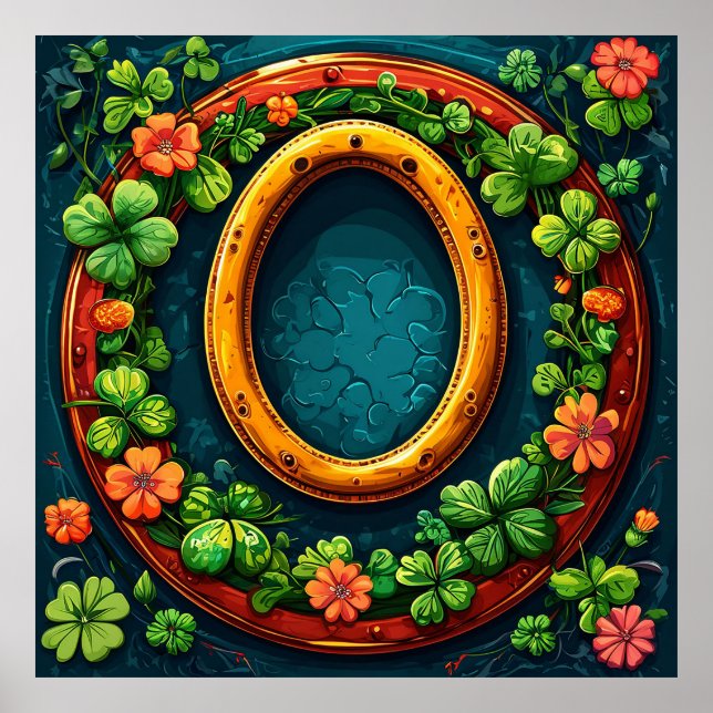 Poster Ferradura e trevo (Frente)