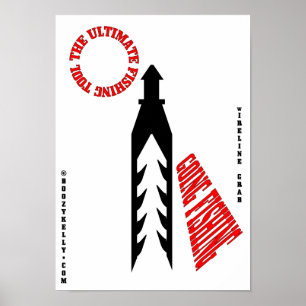 Poster Ferramenta de Pesca Final,Ferramenta Slickline,Art