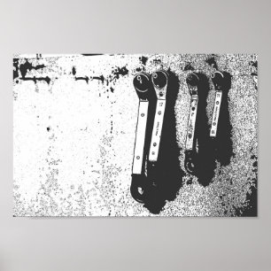 Poster Ferramentas Abrange o Sentimento Industrial Mecâni