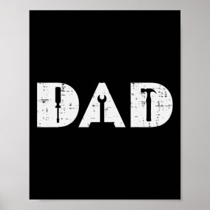Poster Ferramentas artesanais Pai mecânico de Dia de os p