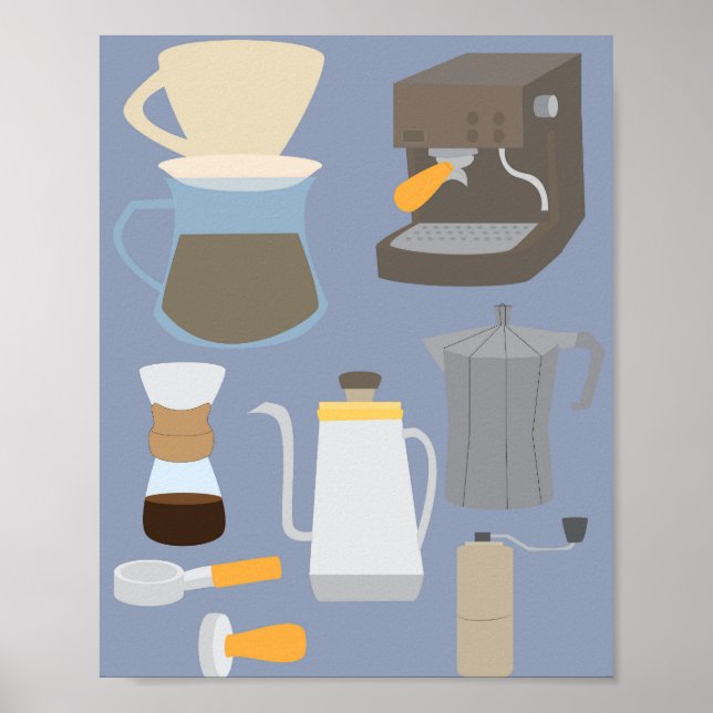 Poster Ferramentas de Cafeteira (Frente)