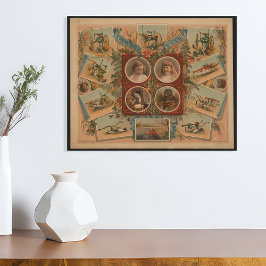 Pôster Ferramentas de Empurramento de Farmer Ephemera