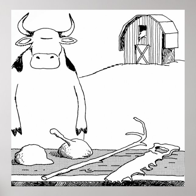 Poster Ferramentas de Vaca HQ CORTADAS APENAS EM BRANCO (Frente)