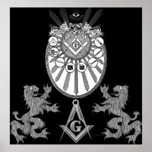 Poster Ferramentas e leões de funcionamento