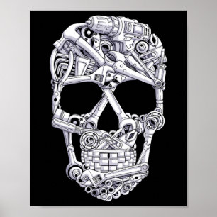 Poster Ferramentas Mecânicas De Carro Figurino De Hallowe