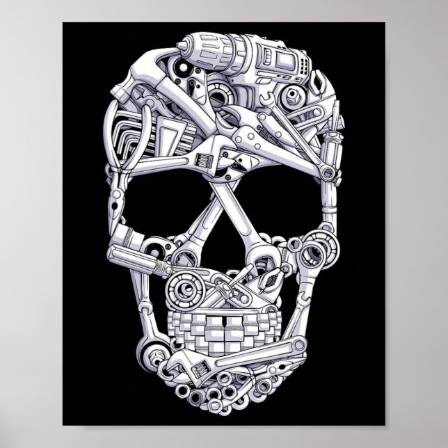 Poster Ferramentas Mecânicas De Carro Figurino De Hallowe (Frente)