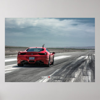Poster Ferrari 458 Italia Ready to Race