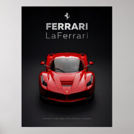 Poster Ferrari LaFerrari Hypercar Vermelho