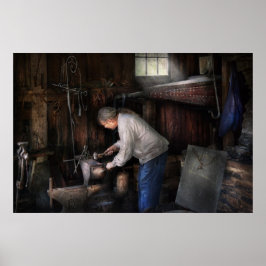 Poster Ferreiro - Brincando com metal