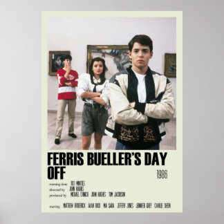 Poster Ferris Bueller Day Off Alternativo Art Movie Larg