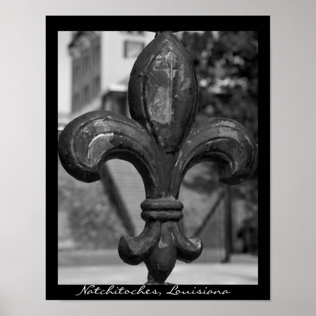 Pôster Ferro Fleur de lis Natchitoches (Frente)
