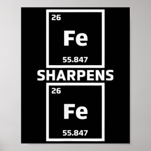 Poster Ferro Motivacional Sharpenes Ferro Elementos Perió