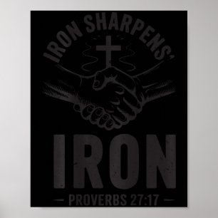 Poster Ferro Sharpens Ferro Proverbs 27 7 Christian G
