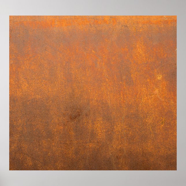 Poster Ferrugem preta, textura metálica fechada. (Frente)