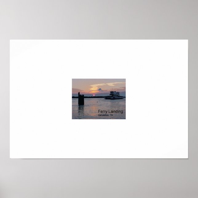 Pôster Ferry Landing, Galveston TX (Frente)