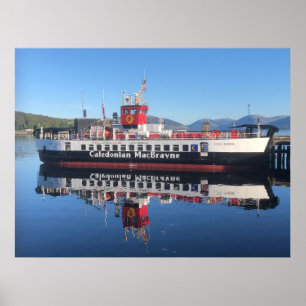Poster Ferry Loch Riddon, amarrado em Rothesay, Escócia
