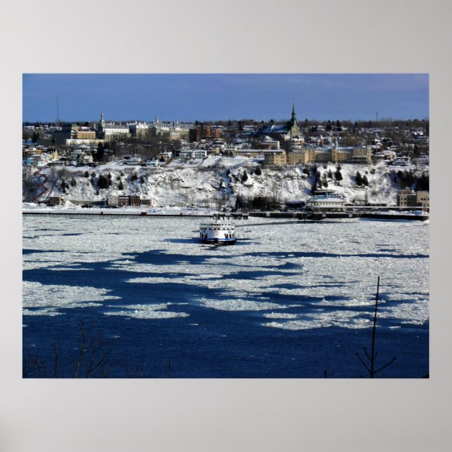 Poster Ferry no Santo do rio Lawrence, Quebec (Frente)