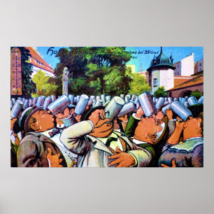 Pôster Fest alemão da fermentação