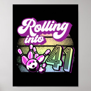 Poster Festa boliche A Passar Para 41 Boliches Aniversári