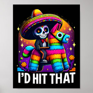 Poster Festa Cinco De Mayo Divertida Pinatas de Festa Mex