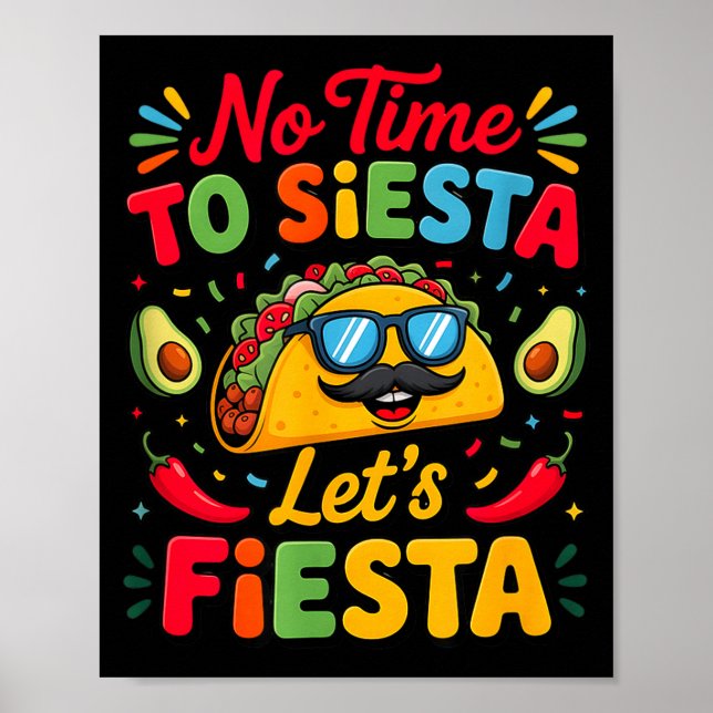 Poster Festa Cinco De Mayo Taco Fiesta Diversão  (Frente)