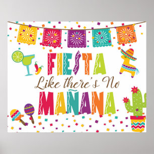Poster Festa Como Se Não Houvesse amanhã - Fundo Branco
