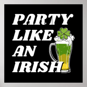 Poster Festa como um Irlandês