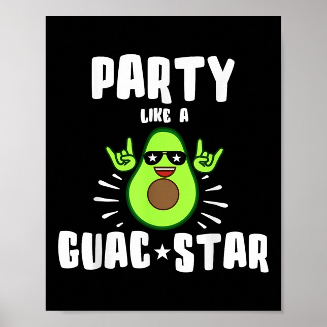 Poster Festa Como Uma Camisa De Estrela Guac (Frente)