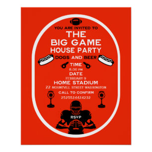 Pôster Festa da Casa de Futebol do Grande Jogo