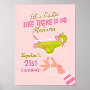 Poster Festa de aniversário Adulto Margarita Fiesta