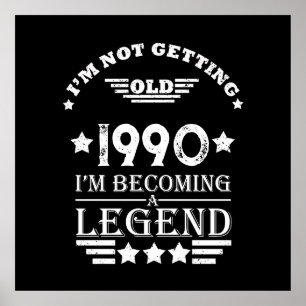 Poster Festa de aniversário de 35ª safra personalizada