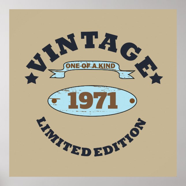 Poster Festa de aniversário de 55.a safra personalizada (Frente)