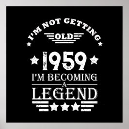 Poster Festa de aniversário de 65ª safra personalizada