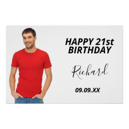 Pôster Festa de aniversário de cara