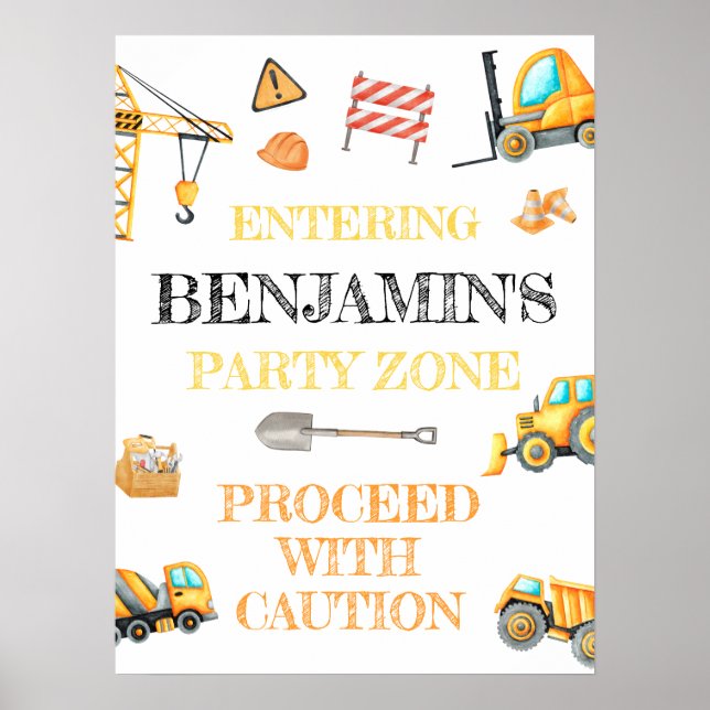 Poster Festa de aniversário de Construção de Orçamento Co (Frente)