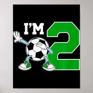 Poster Festa de Aniversário de Futebol Infantil 2º Ano de