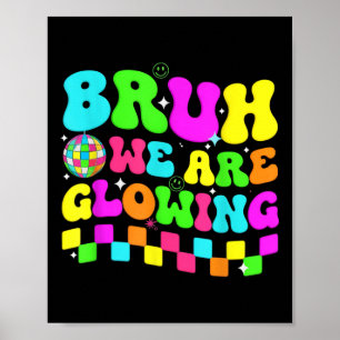 Poster Festa de aniversário Disco Bruh Estamos Brilhando 