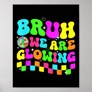 Poster Festa de aniversário Disco Bruh Estamos Brilhando