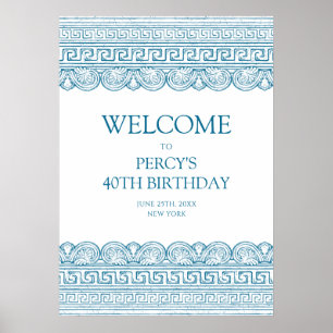 Poster Festa de aniversário personalizada com história an