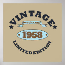 Festa de aniversário personalizada vintage de 65 a