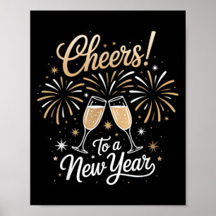 Poster Festa De Ano Novo Anima Um Ano Novo Feliz Novo