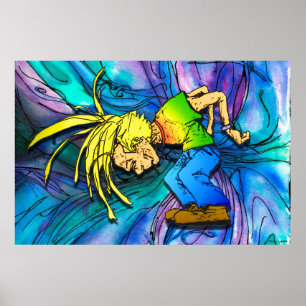 Pôster Festa de Banguecoque de Cabeça de Mosh de Metal Pe