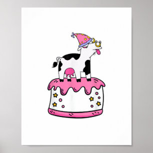 Poster Festa de Bolo de Bolo de Bolo de Vaca, Farmante de