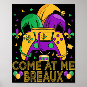 Poster Festa de Carnaval de Video Game Mardi Gras Fantasi