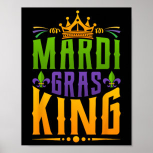 Poster Festa de Carnaval Masculina Presente Mardi Gras